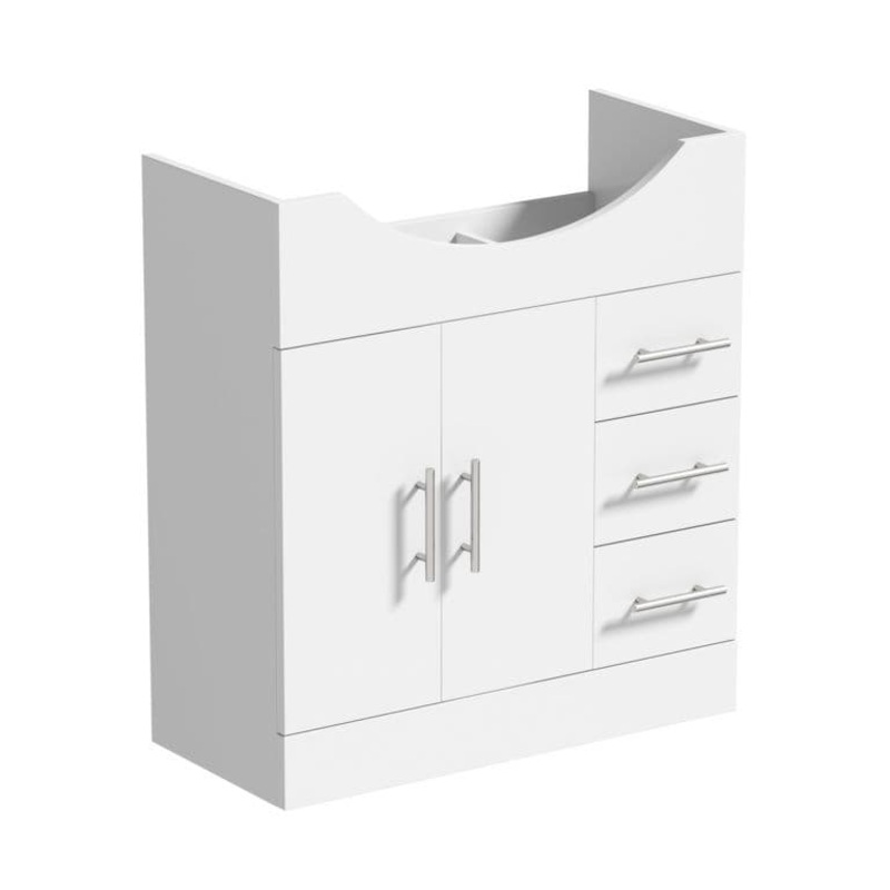 SP Rydal Freestanding White Vanity Unit – W: 720mm x H: 795mm x D: 322mm