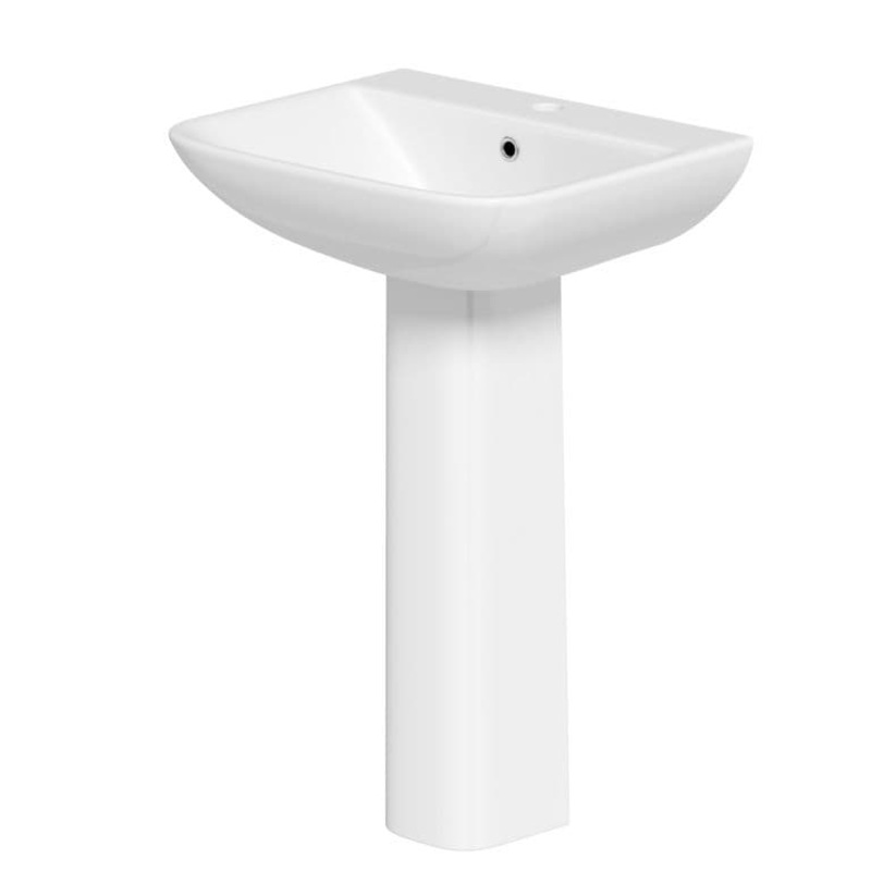 SP Space Saver Basin & Pedestal In A Box – W: 550mm H: 855mm D: 445mm