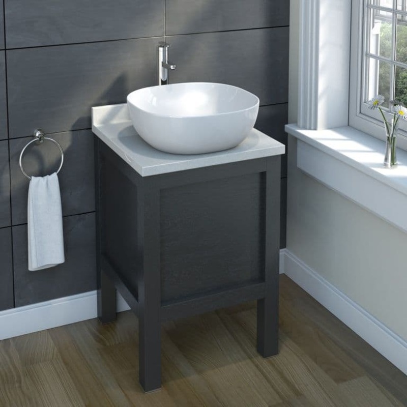 SP Square Counter Top Basin – H: 140mm D: 420mm W: 420mm