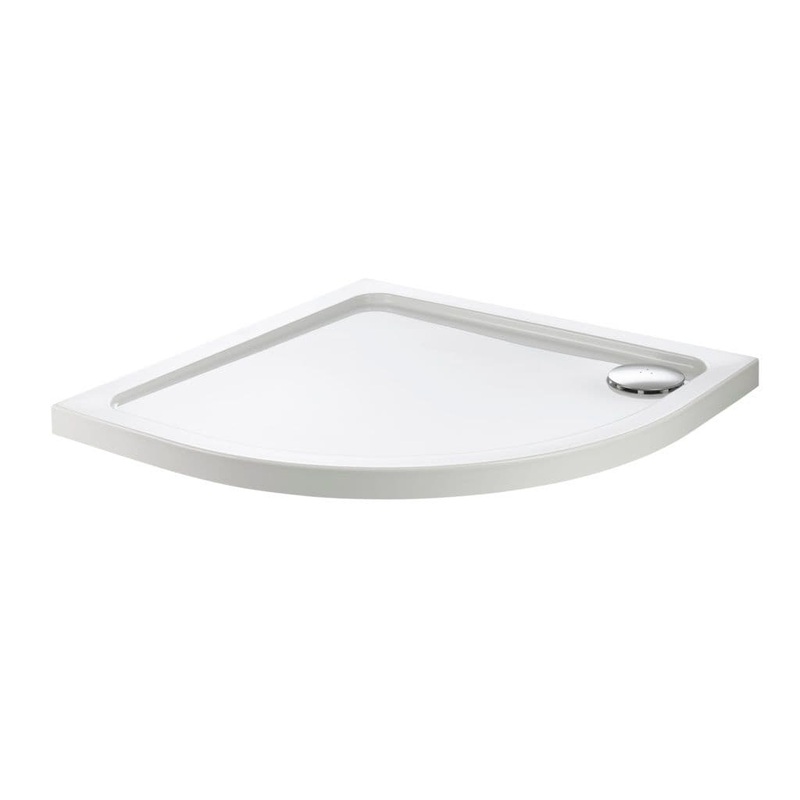SupaPlumb High Wall ABS Cap Quad Stone Resin Shower Tray – 900 x 900 x 80mm