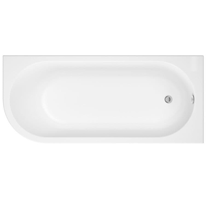 Trojan J Shape Bath – Right Hand 750 x 1700mm
