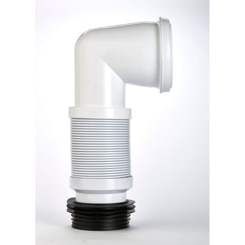 Make Flexible WC Pan Connector With 90 Degree Bend – 300-600mm