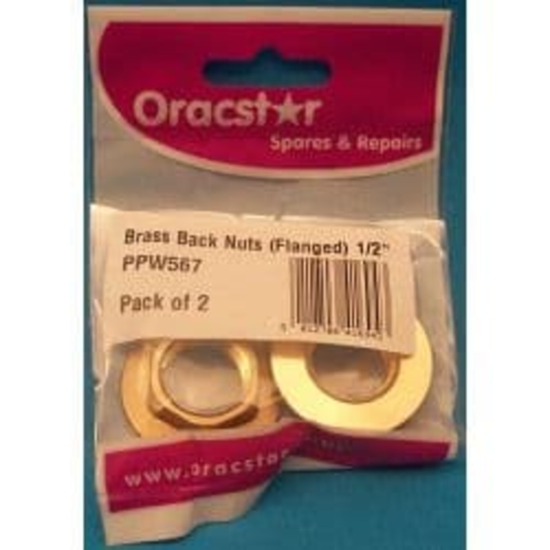 Oracstar Brass Back Nuts – Flanged 1/2