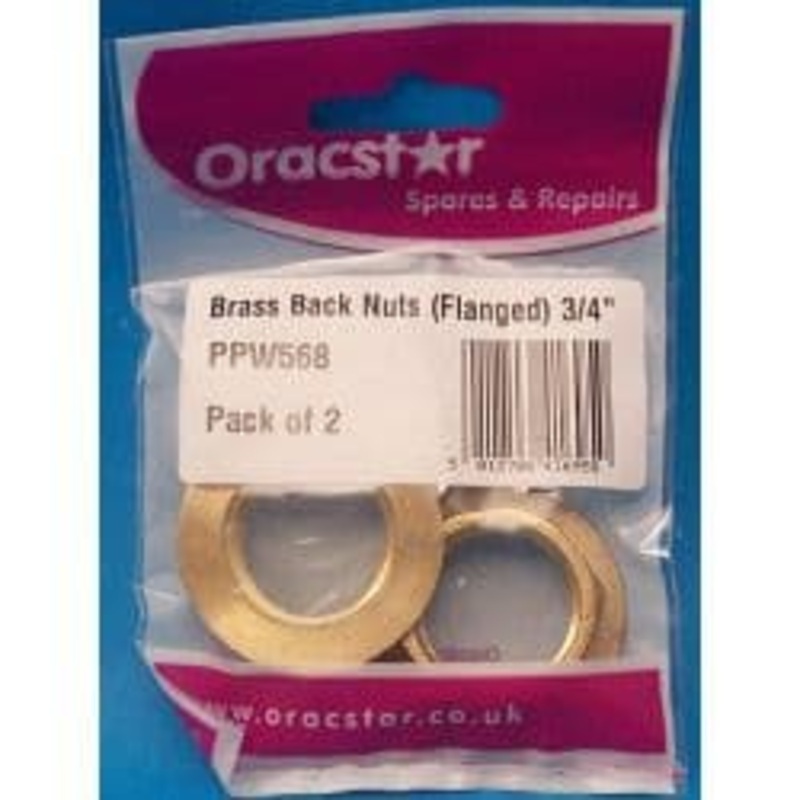 Oracstar Brass Back Nuts – Flanged 3/4
