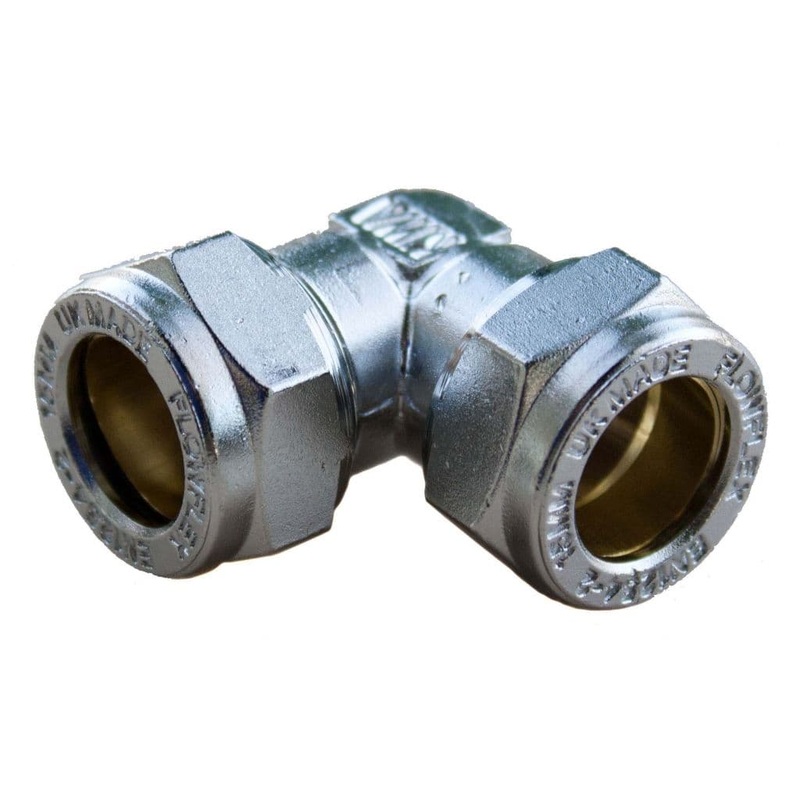 Oracstar Compression Elbow – 15mm x 15mm Chrome