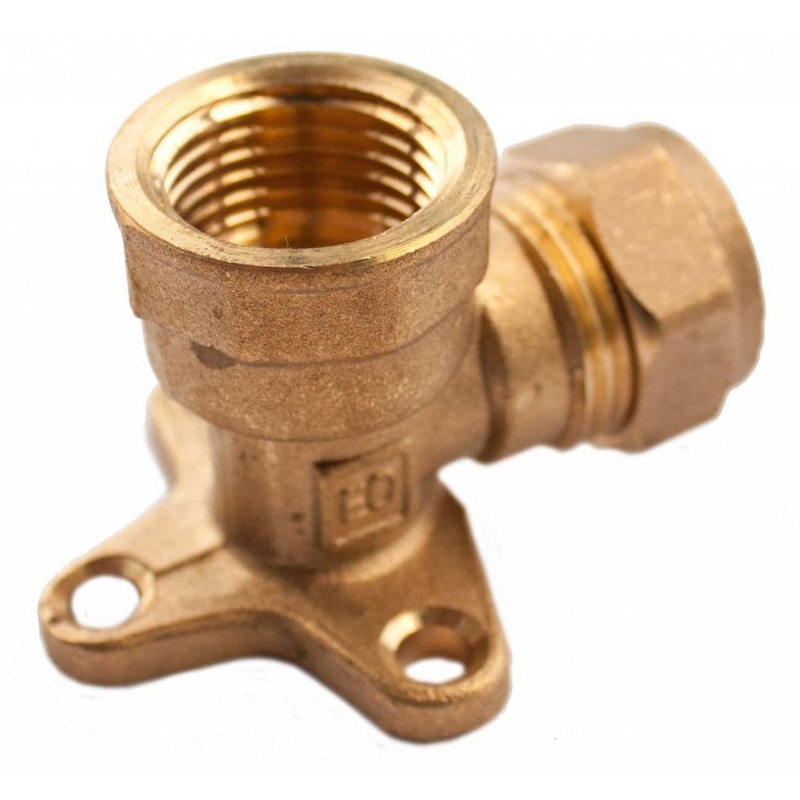 Oracstar Compression Wall Plate Elbow – 15mm x 1/2 FI