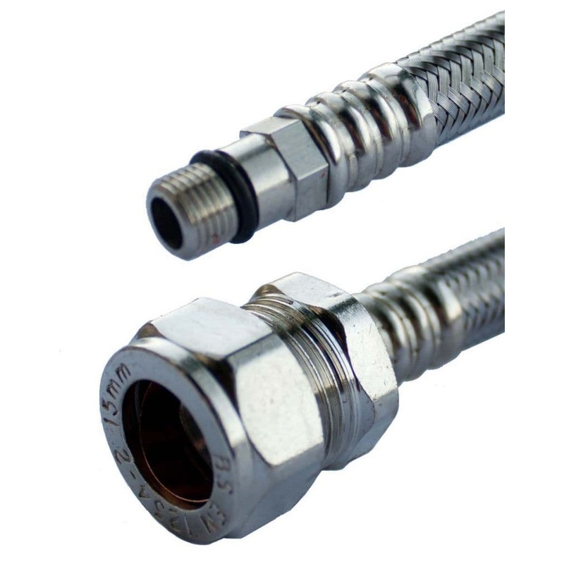 Oracstar Flexible Tap Connector – Pair – 15mm x 10mm x 30cm