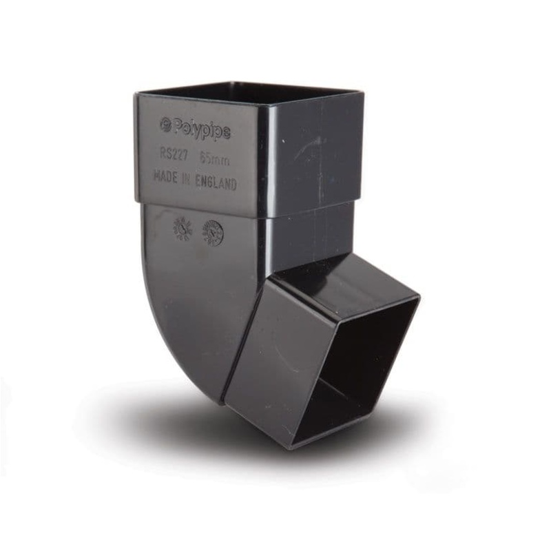 Polypipe 112 1/2 Degrees Offset Bend – Black