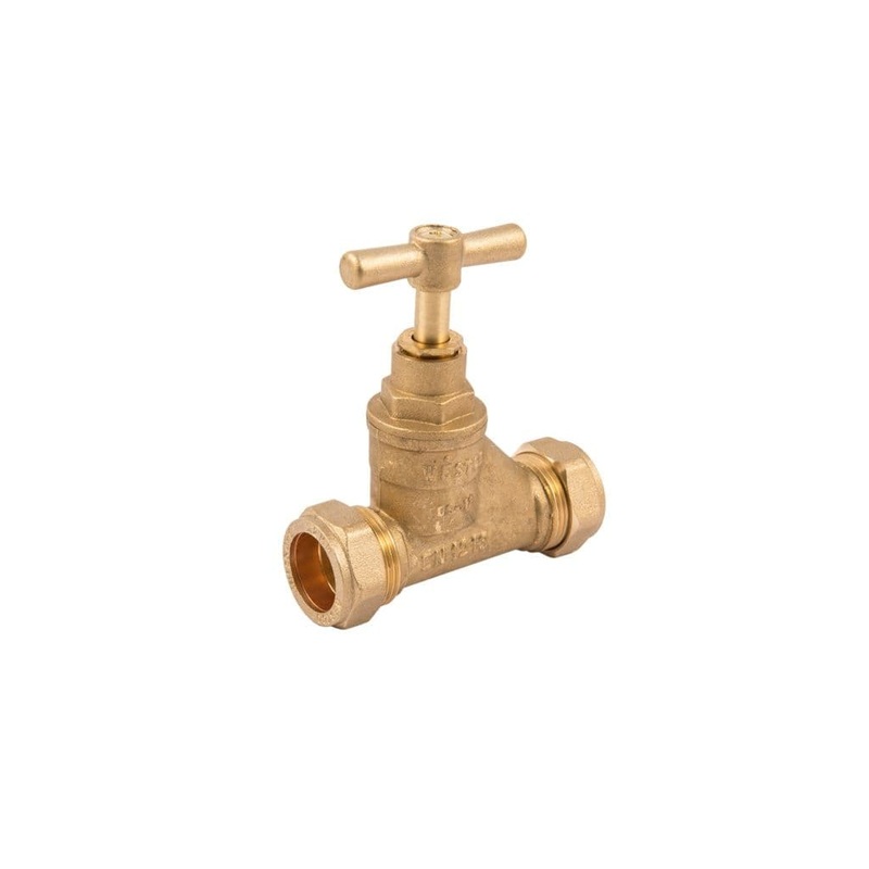 Securplumb WRAS Brass CXC Stopcock – 15mm