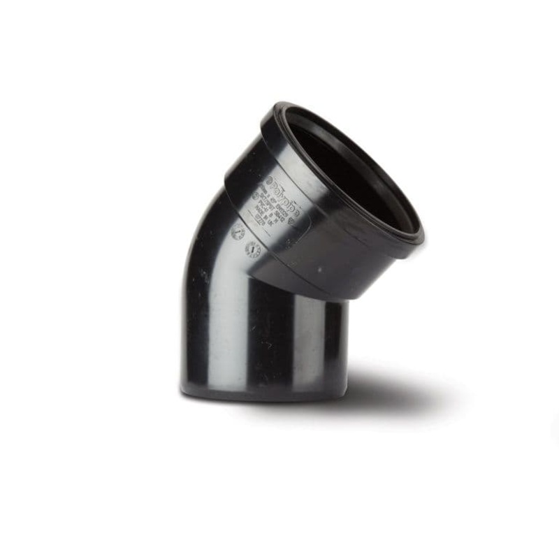 Polypipe Bend (Single Socket) – 4/110mm Black