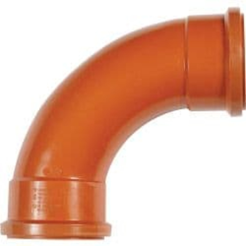 Polypipe Double Socket Bend – 87 1/2 Degrees (Long Radius)