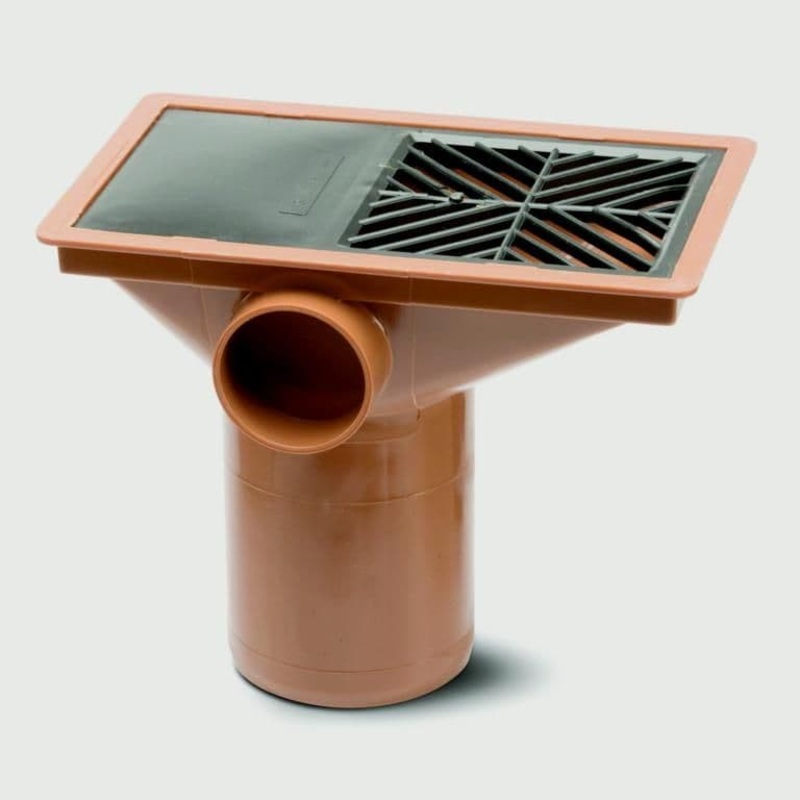 Polypipe Rectangular Gully Hopper – 4/110mm