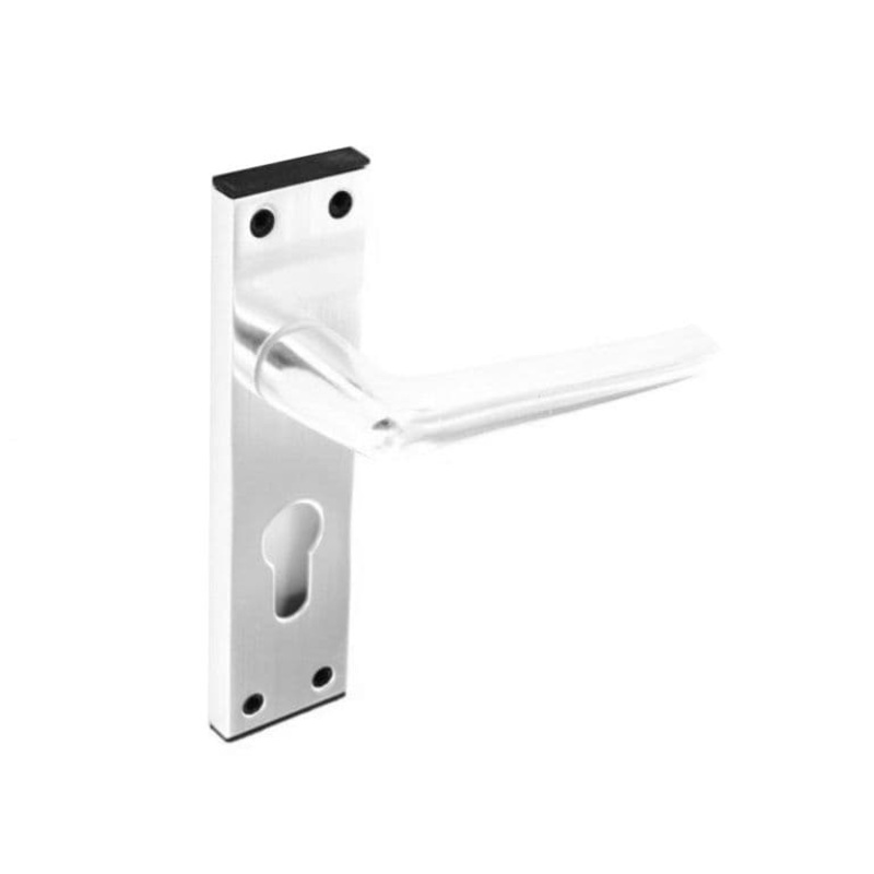 Securit Aluminium Euro Lock Handles – 150mm – Pack of 5
