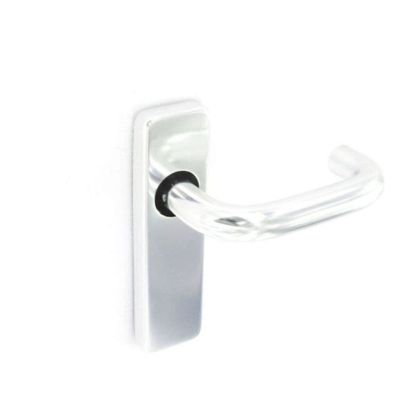 Securit Aluminium Latch Handles Polished (Pair) – 150mm