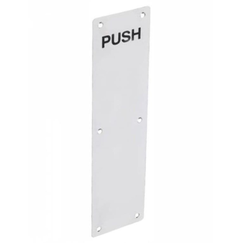 Securit Aluminium ‘Push’ Fingerplate – 300mm – Pack of 5
