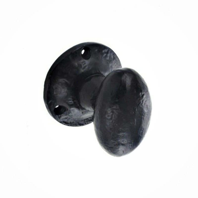 Securit Black Antique Mortice Knobs – 55mm