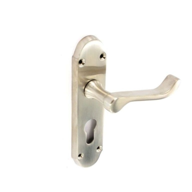 Securit BN Shaped Euro Lock Handles 48mm C/C (Pair) – 170mm