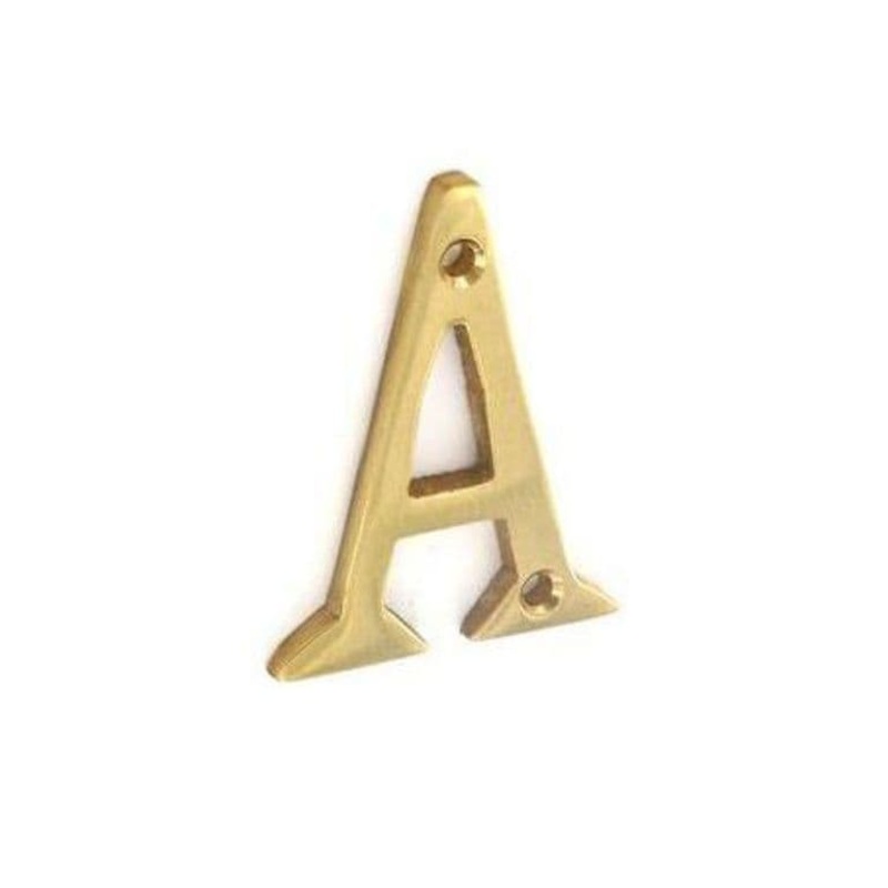 Securit Brass Letter A – 50mm – Pack of 5