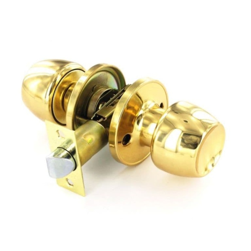 Securit Brass Passage Knob Set – 60mm/70mm