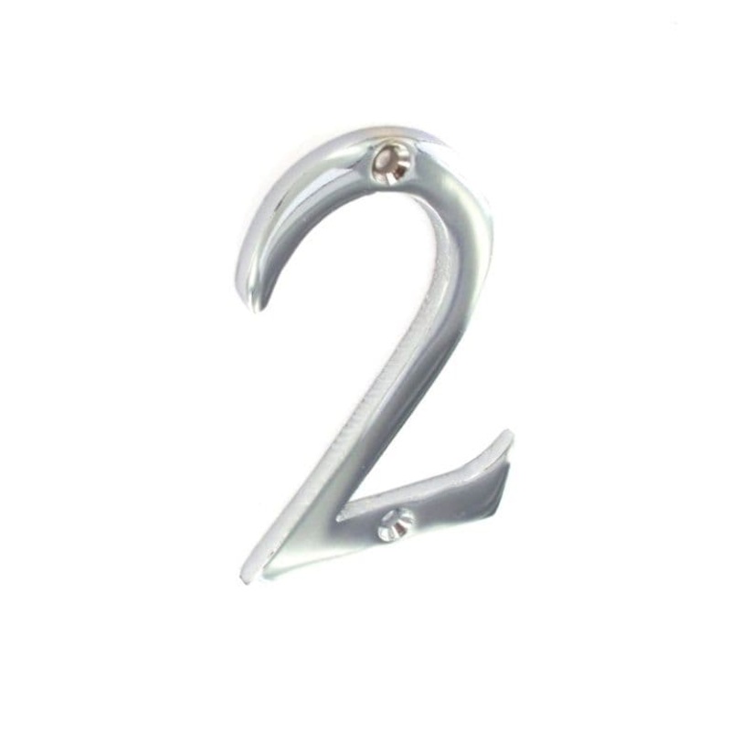 Securit Chrome Numeral 75mm – 2
