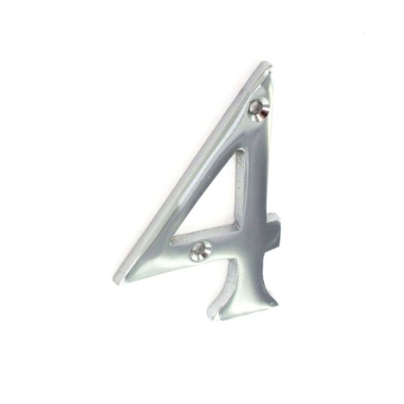 Securit Chrome Numeral 75mm – 4