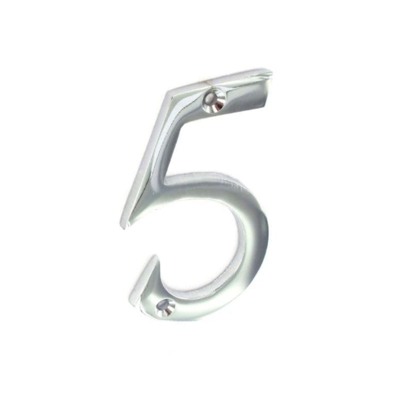 Securit Chrome Numeral 75mm – 5