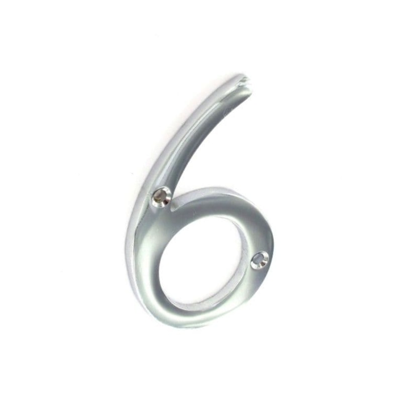 Securit Chrome Numeral 75mm – 6