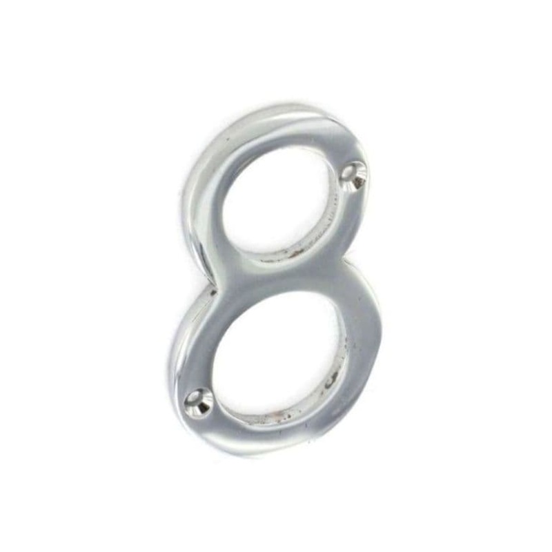 Securit Chrome Numeral 75mm – 8