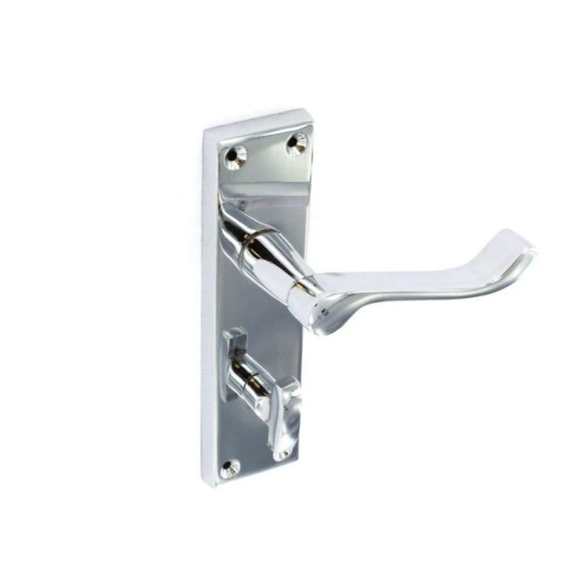Securit Chrome Scroll Bathroom Handles (Pair) – 150mm