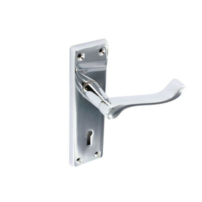 Securit Chrome Scroll Lock Handles (Pair) – 150mm