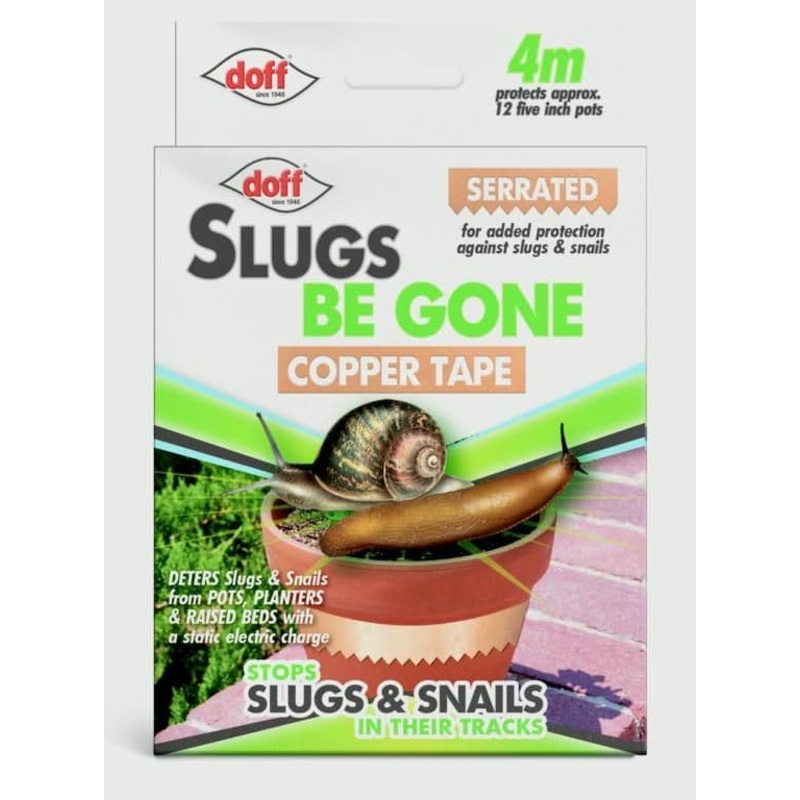 Doff Slug/Snail Adhesve Copper Tape – 4m