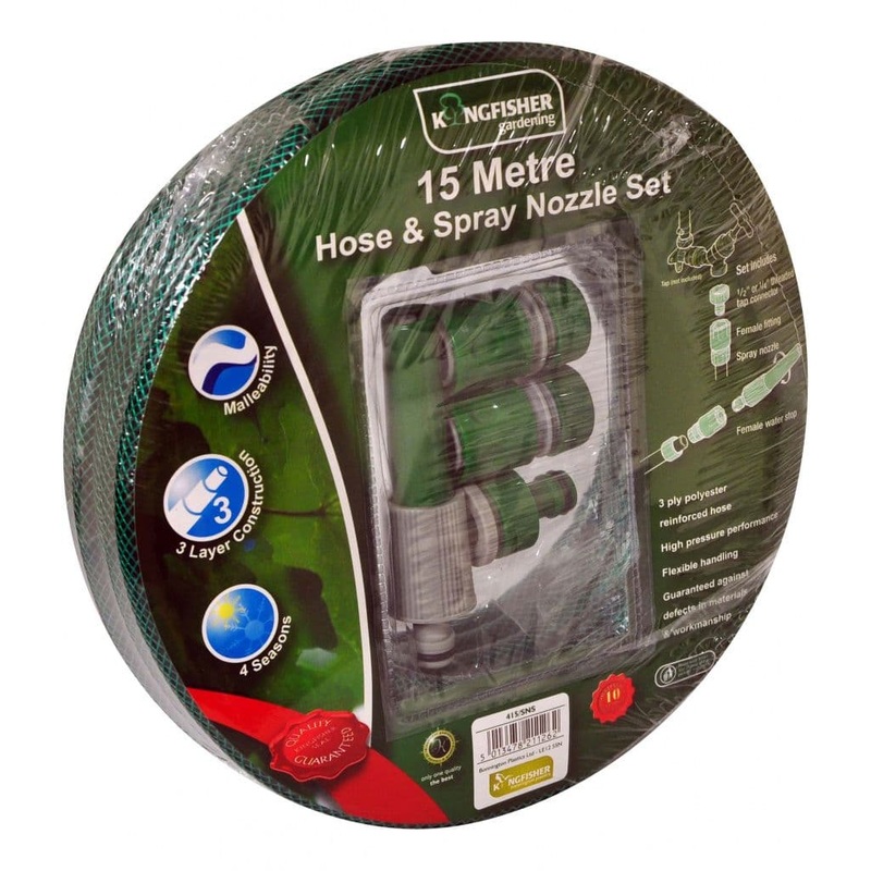 Kingfisher Spray Nozzle Set 15m – Green