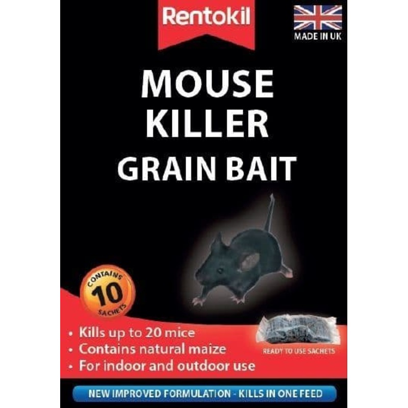 Rentokil Mouse Killer Grain Bait – 10 Sachet