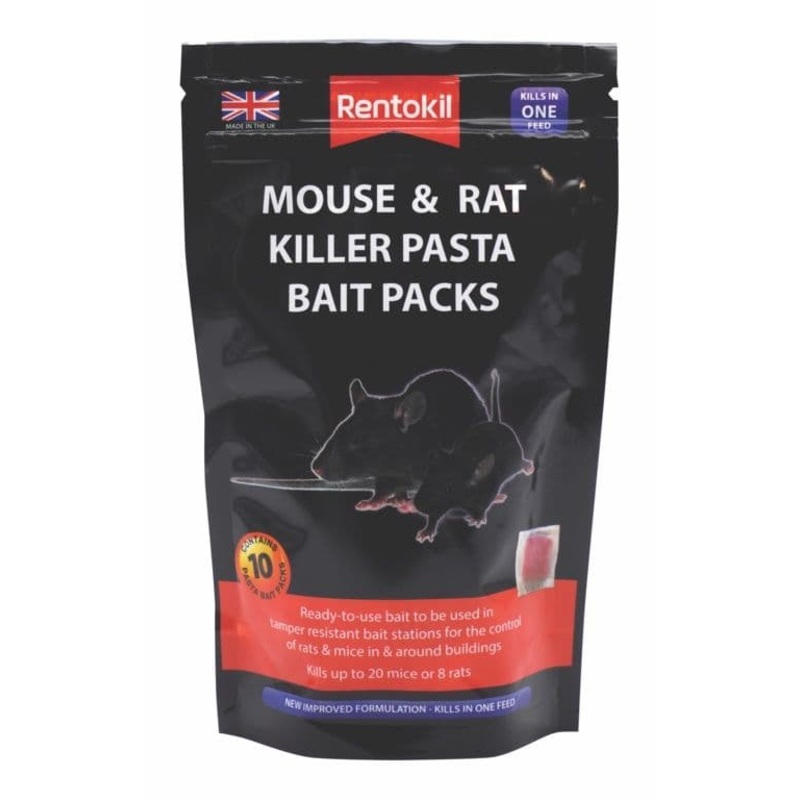 Rentokil Mouse & Rat Killer Pasta Bait – 10 Sachet