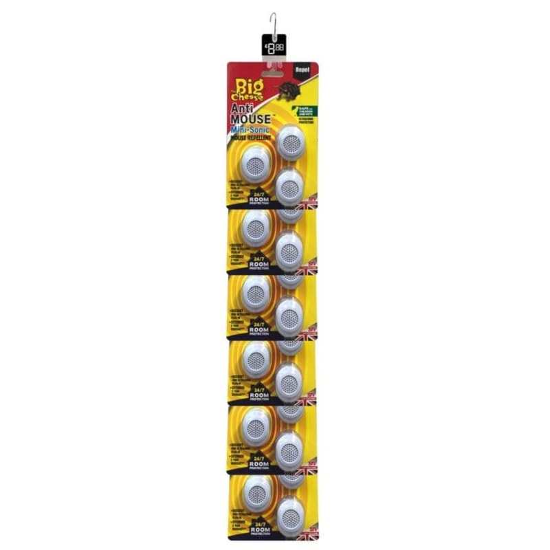 The Big Cheese Mini Sonic Mouse Repellent Pack 3 – Clip 12
