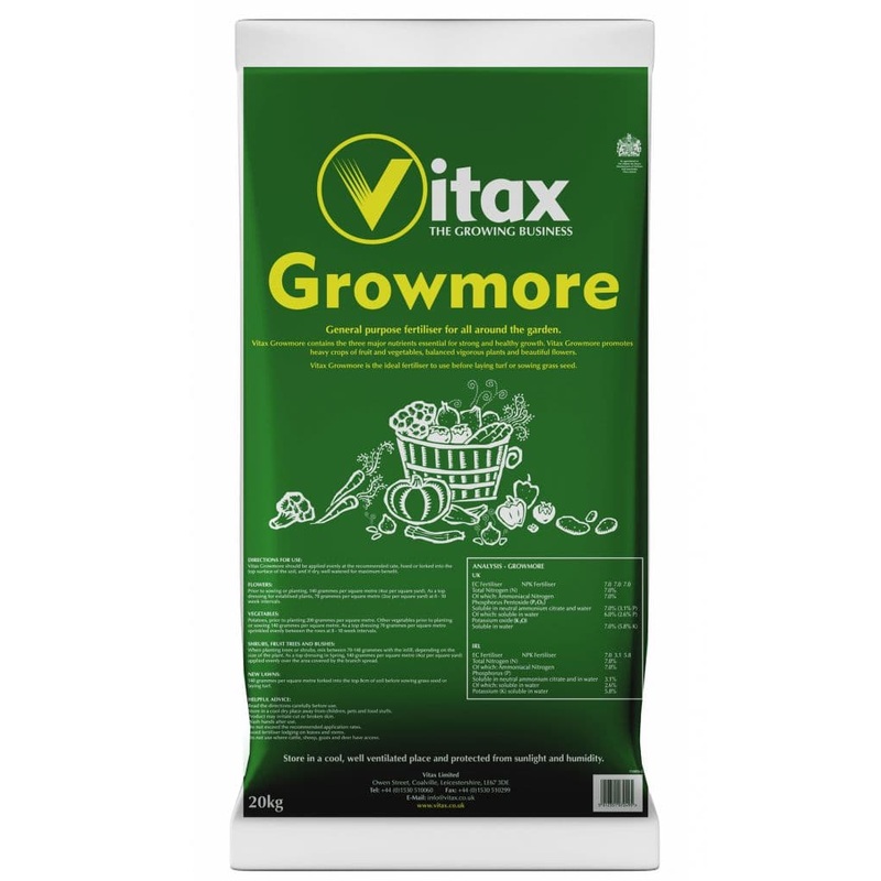 Vitax Growmore – 20Kg