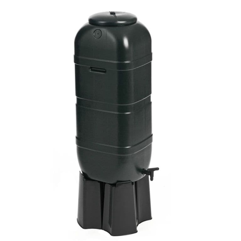 Ward Slim Line Water Butt Set – 100L Black