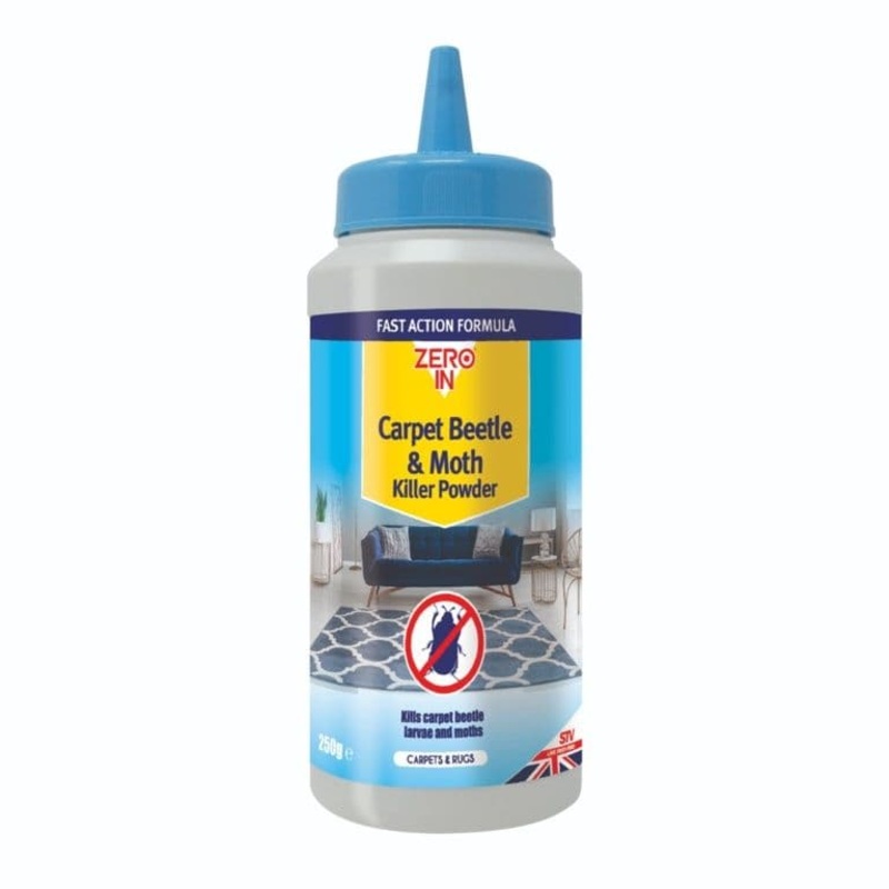 Zero In Carpet Beetle & Moth Killer Powder – 250g