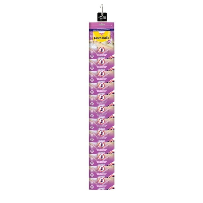 Zero In Moth Balls 10 Sachet – Clip 24