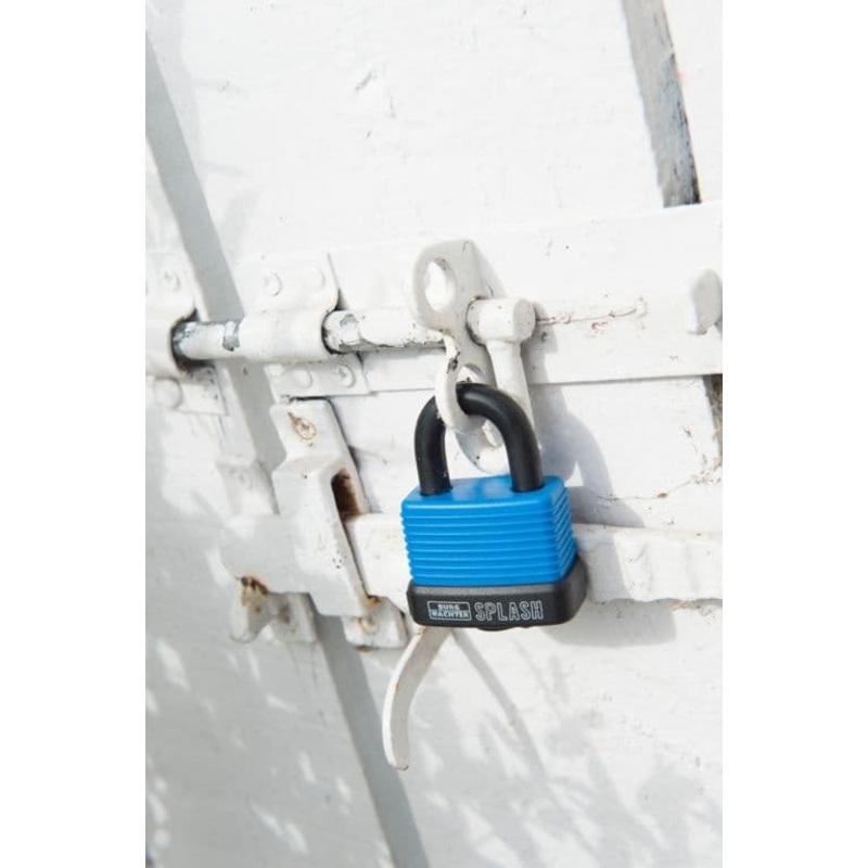 Burg-Wchter Aluminium Weatherproof Padlock with Thermoplastic Cover – 48mm