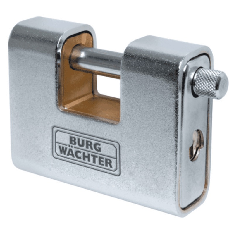 Burg-Wchter Armoured Steel Shutter Padlock – 81mm