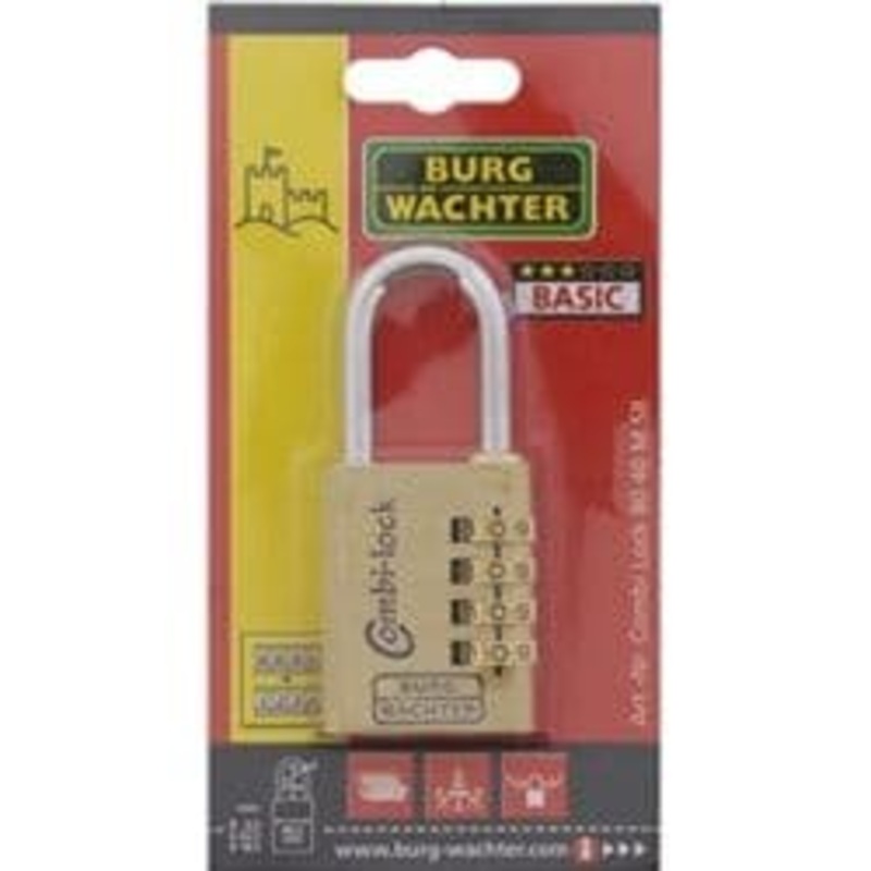 Burg-Wchter Light Security 4-Dial Combination Padlock – 40mm