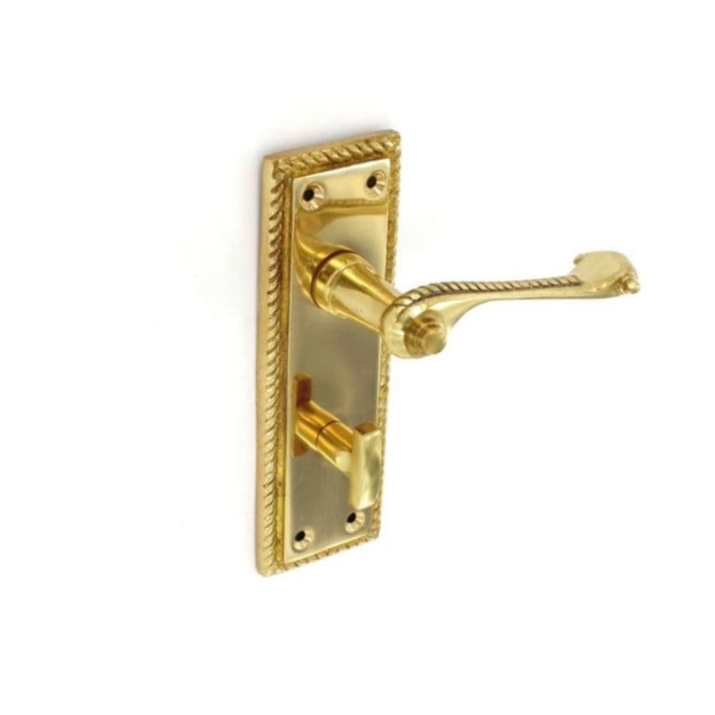 Securit Georgian Bathroom Handles (Pair) – 150mm