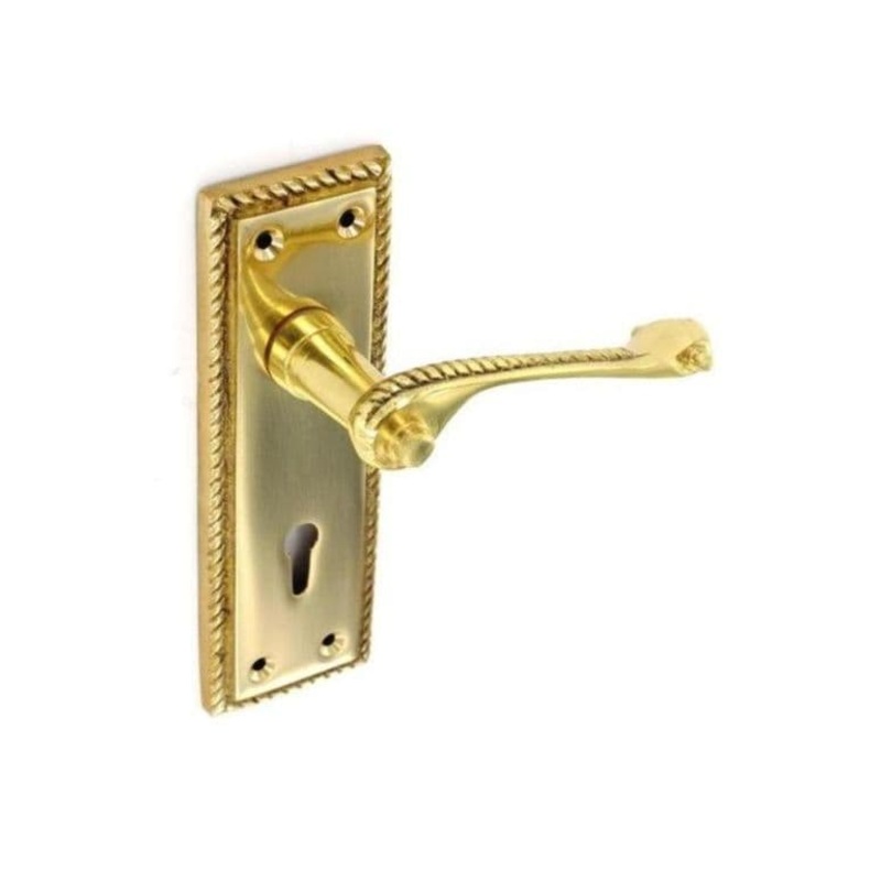 Securit Georgian Lock Handles (Pair) – 150mm