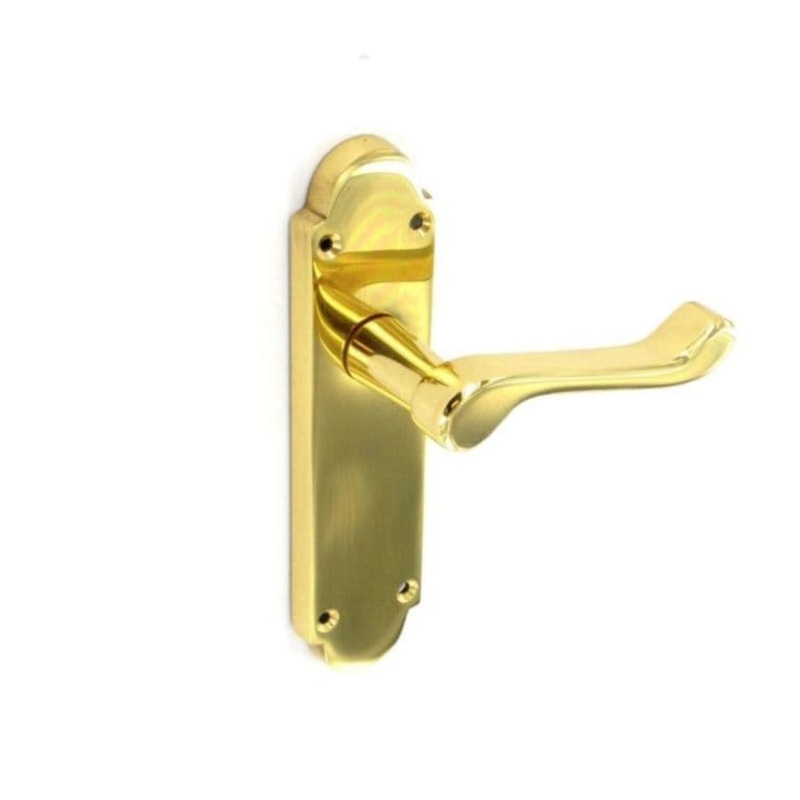 Securit Richmond Brass Latch Handles (Pair) – 170mm