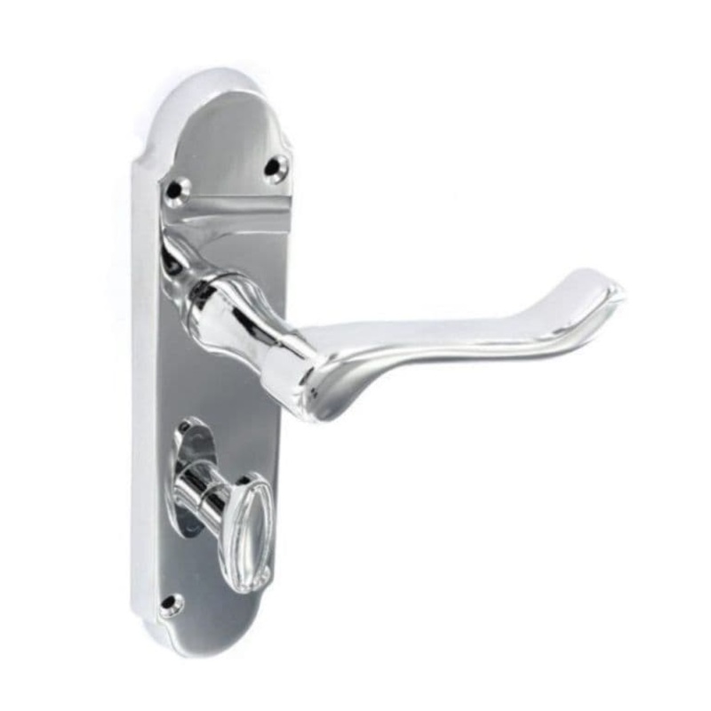 Securit Richmond Chrome Bathroom Handles (Pair) – 170mm