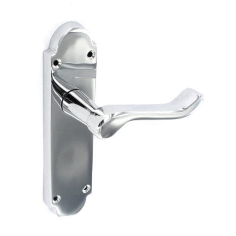 Securit Richmond Chrome Latch Handles (Pair) – 170mm