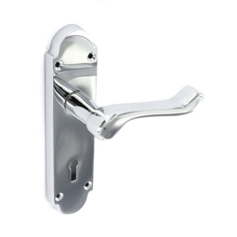 Securit Richmond Chrome Lock Handles (Pair) – 170mm
