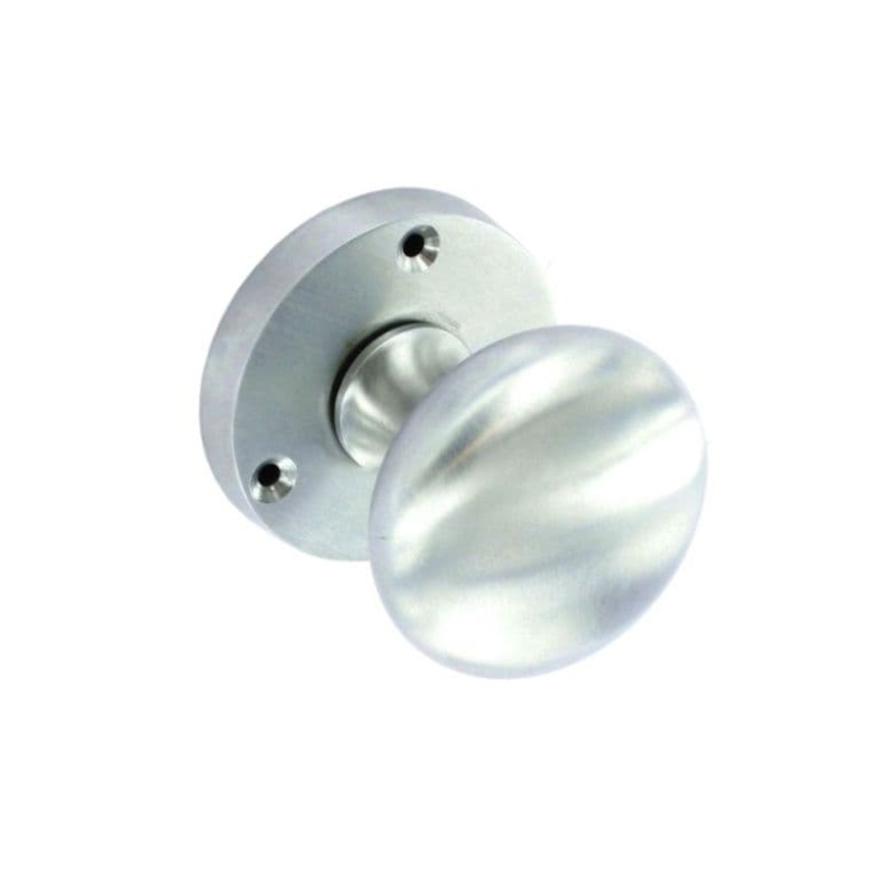 Securit Satin Chrome Mortice Knobs (Pair) – 60mm