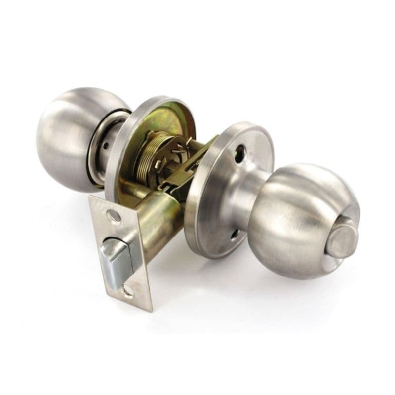 Securit Stainless Steel Privacy Knob Set – 60mm/70mm